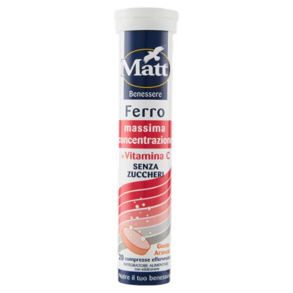 Matt Benessere Ferro + Vitamina C 20 compresse effervescenti 80 g