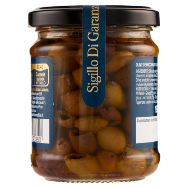Consilia Optima Olive Taggiasche Denocciolate in Olio Extravergine d'Oliva 180 g