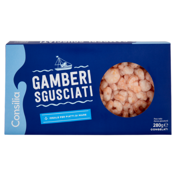 Consilia Gamberi Sgusciati e Congelati 280 g