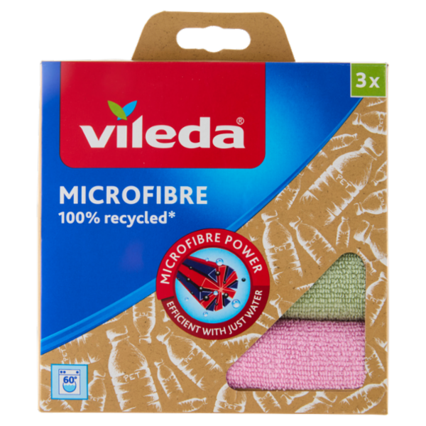 Vileda Microfibra 100% Riciclato 3 pz