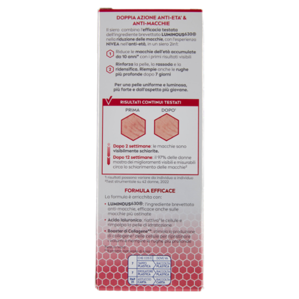 Nivea Cellular Luminous630 Anti-Macchie Siero Anti-Età & Anti-Macchie 2-in-1 30 ml