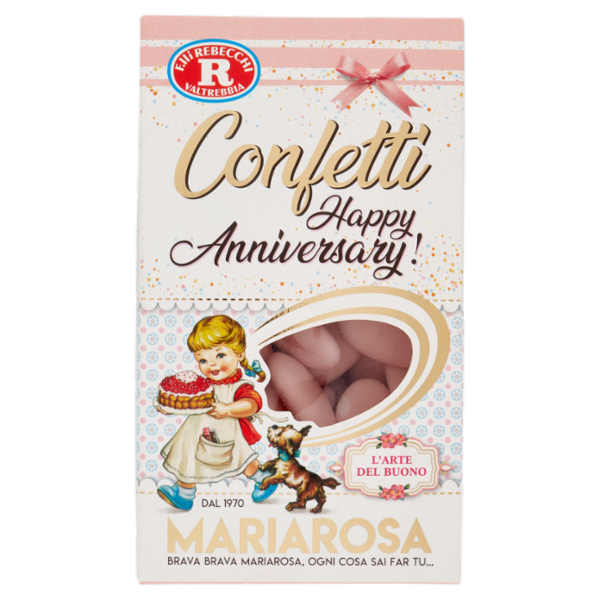 Mariarosa Confetti Happy Anniversary! rosa al cioccolato 300 g