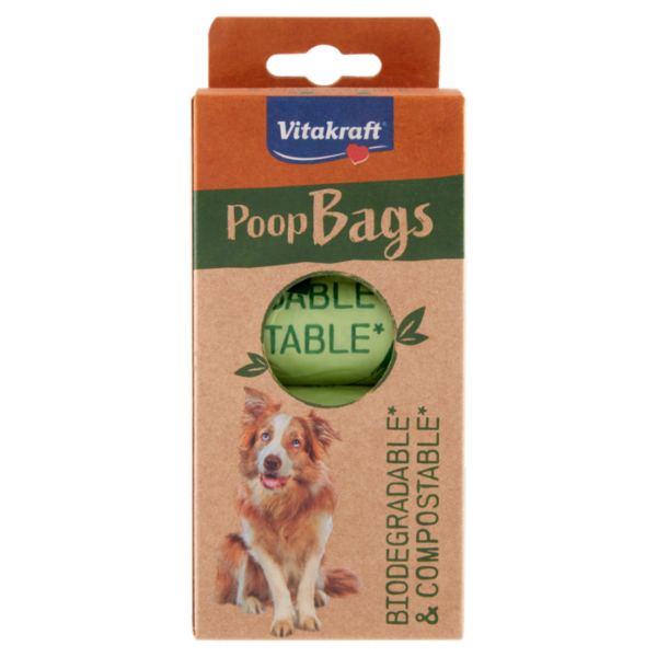 Vitakraft Poop Bags Biodegradable* & Compostable* 8 x 15 pz