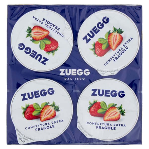 Zuegg Confettura Extra Fragole 4 x 25 g