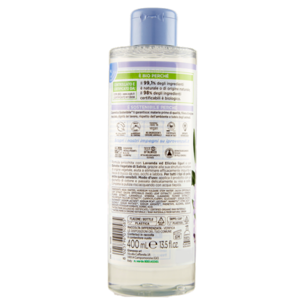 I Provenzali Bio Acqua Micellare Biologica Lavanda Ligure 400 mL