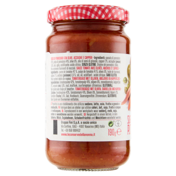 Le Conserve della Nonna Sugo alla Puttanesca 190 g