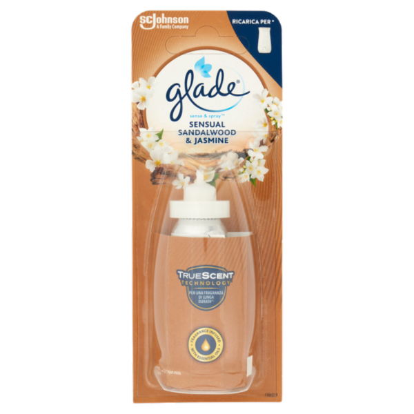 Glade Sense&Spray Ricarica, Profumatore per Ambienti, Sensual Sandalwood & Jasmine 18 ml
