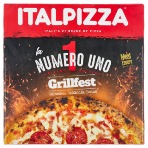 Italpizza La Numero Uno Grillfest Salamino, Salsiccia, Bacon Meat Lovers Edition 425 g