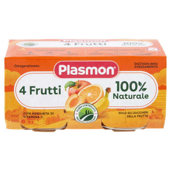 Plasmon Omogeneizzato 4 Frutti 2 x 80 g