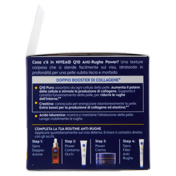Nivea Q10 Anti-Rughe Power Crema Notte Extra Rigenerante Tutti i Tipi di Pelle 50 ml