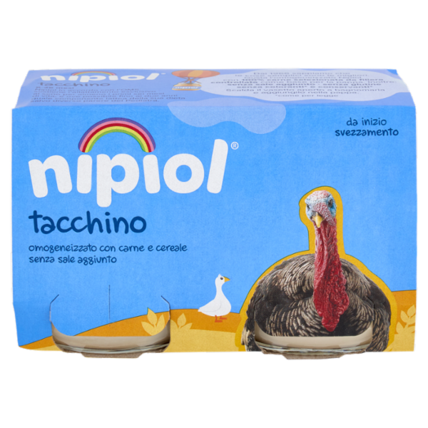 nipiol tacchino omogeneizzato con carne e cereale 2 x 120 g
