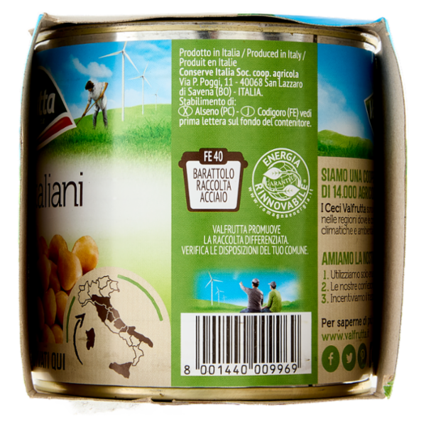 Valfrutta Ceci Italiani 3 x 400 g