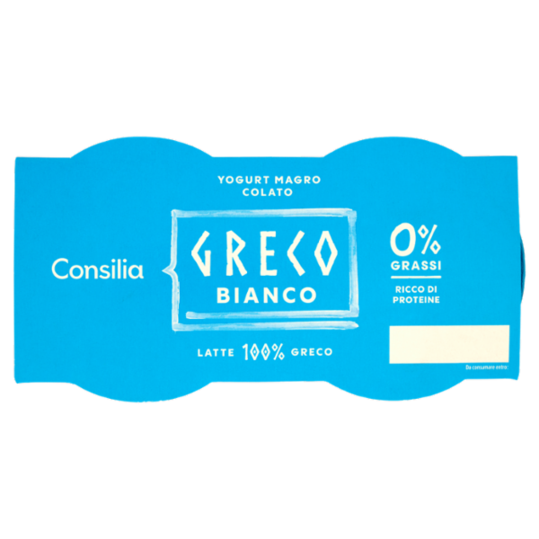 Consilia Yogurt Greco 0% Grassi Bianco 2 x 150 g