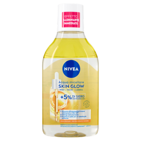 Nivea Acqua micellare Skin Glow per Pelli Spente e Sensibili 400 ml