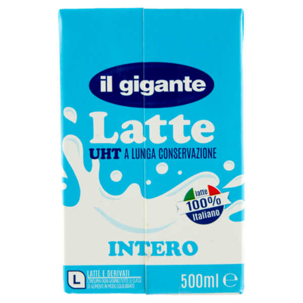 IL GIGANTE Latte UHT a Lunga Conservazione Intero 500 ml