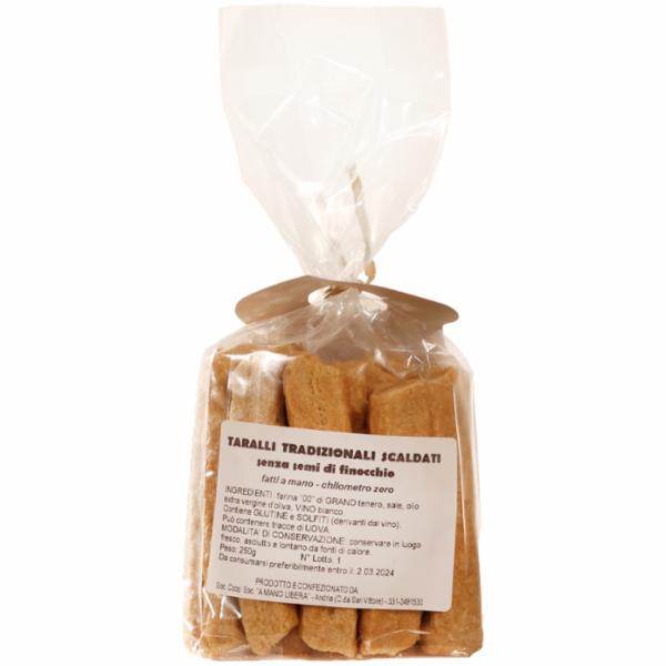 A Mano Libera Taralli Tradizionali Scaldati Bastoncini Classici 200 G