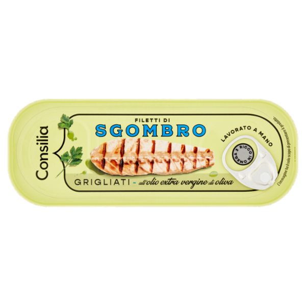 Consilia Filetti di Sgombro Grigliati all'Olio di Oliva 120 g