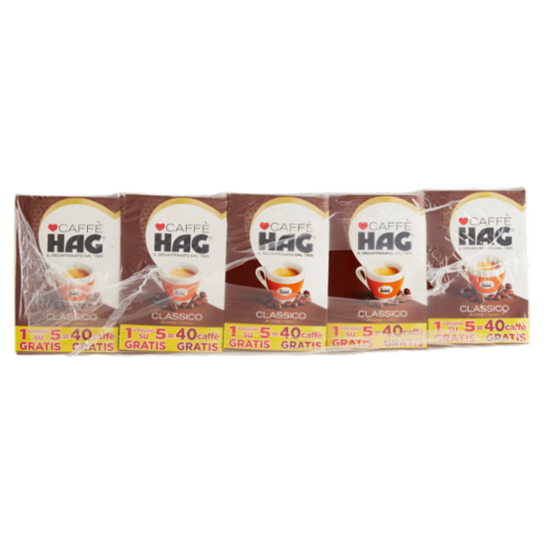 Caffè HAG Classico 5 Vassoi 40 x 6,5 g