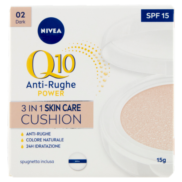 Nivea Q10 Power Anti-Rughe 3in1 Skin Care Cushion 02 Dark 15 g