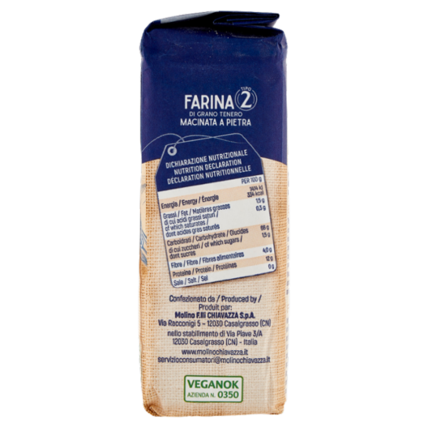 Il Molino Chiavazza Farina Tipo 2 di Grano Tenero 500 g