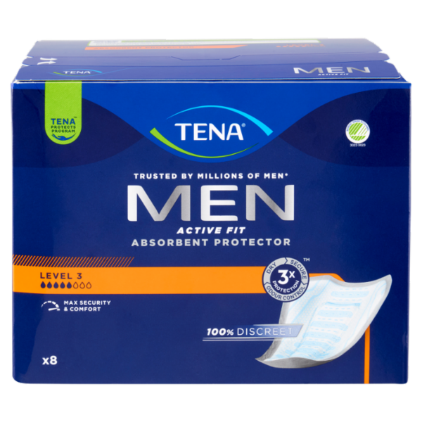 Tena Men Active Fit Absorbent Protector Level 3 8 pz