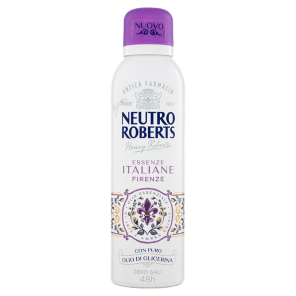 Neutro Roberts Essenze Italiane Firenze Olio Essenziale di Iris e Ambra Grigia 200 ml