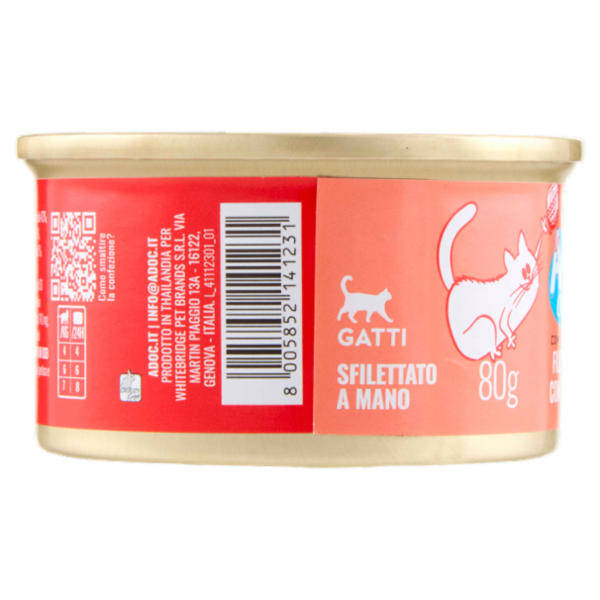 ADoC Complete For Cats Filetti di Pollo con Patate Dolci in Brodo 80 g