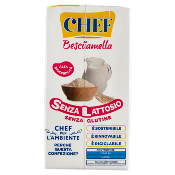 Chef Besciamella Senza Lattosio 500 ml