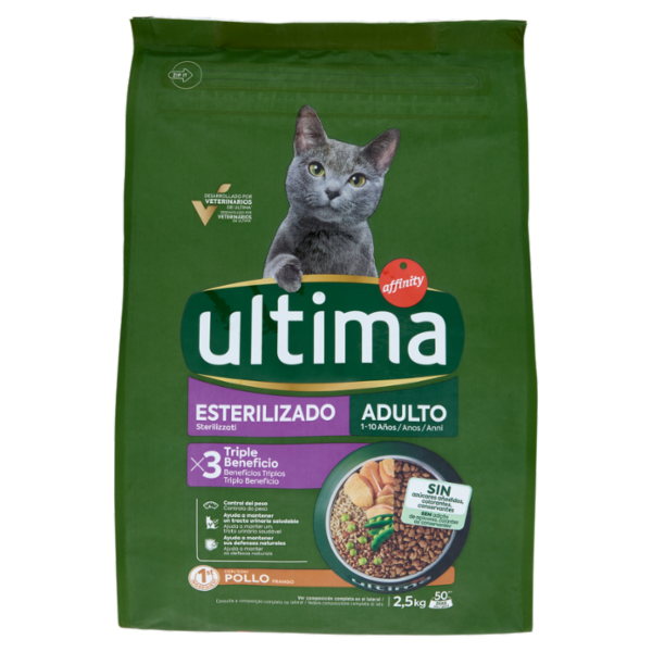 ultima Cat Sterilizzati con Pollo 2,5 kg