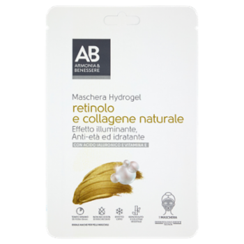 Armonia & Benessere Maschera Viso Hydrogel Con Retinolo e Oro 24K