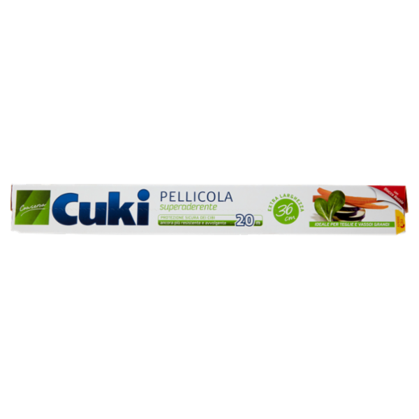 Cuki Conserva Pellicola superaderente Extra Larghezza 36 cm 20 m