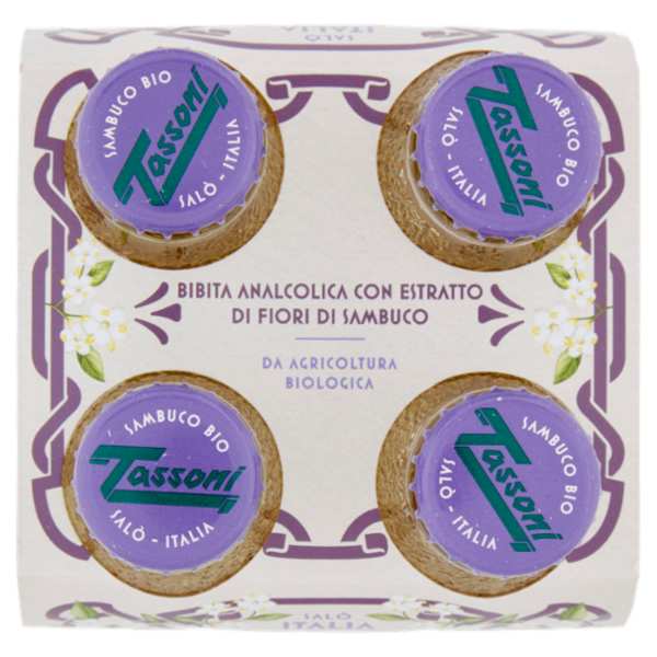 Tassoni Sambuco Bio 4 x 180 ml