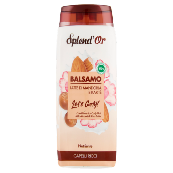 Splend'Or Balsamo Latte di Mandorla e Karité Let's Curly! Nutriente 300 mL