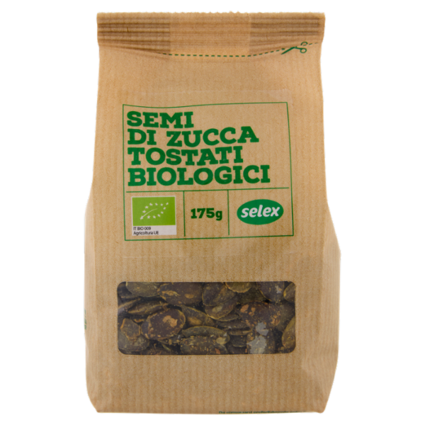 Selex Semi di Zucca Decorticati Tostati Biologici 175 g