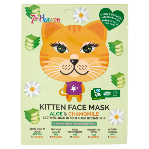 7th Heaven Maschera Viso Kitten Aloe e Camomilla 1 pz