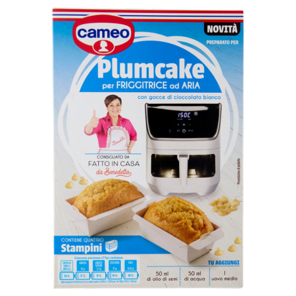 cameo Preparato per Plumcake per Friggitrice ad Aria con gocce di cioccolato bianco 192 g