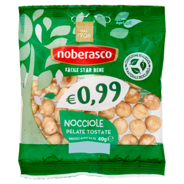 noberasco € 0,99 Nocciole Pelate Tostate 40 g