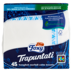 Foxy Trapuntati Tovaglioli Morbidi Come Tessuto 45 Pz