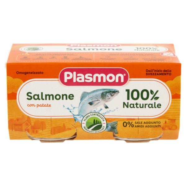 Plasmon Omogeneizzato Salmone con patate 2 x 80 g