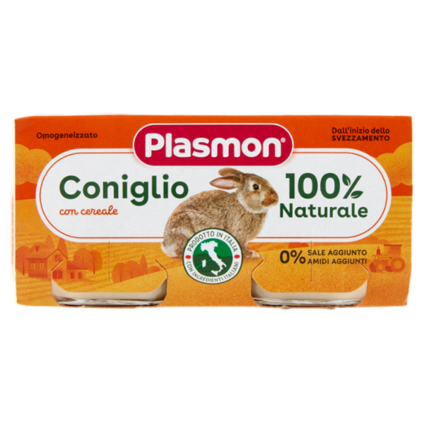 Plasmon Omogeneizzato Coniglio con cereale 2 x 80 g