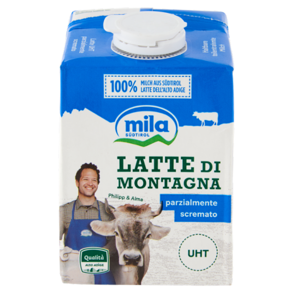 mila Latte di Montagna parzialmente scremato UHT 500 ml