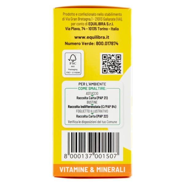 equilibra Potassio & Magnesio Bustine Monodose 20 x 7 g