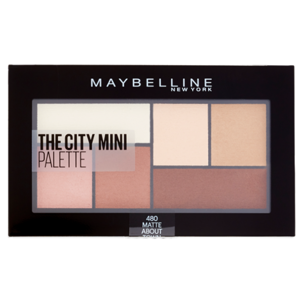 Maybelline New York The City Mini Palette, Pigmenti Puri, 480 Matte About Town