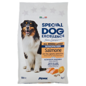 Special Dog Excellence All Breeds Adult Monoprotein Salmone Con Riso, Agrumi, Semi Di Lino 3 Kg