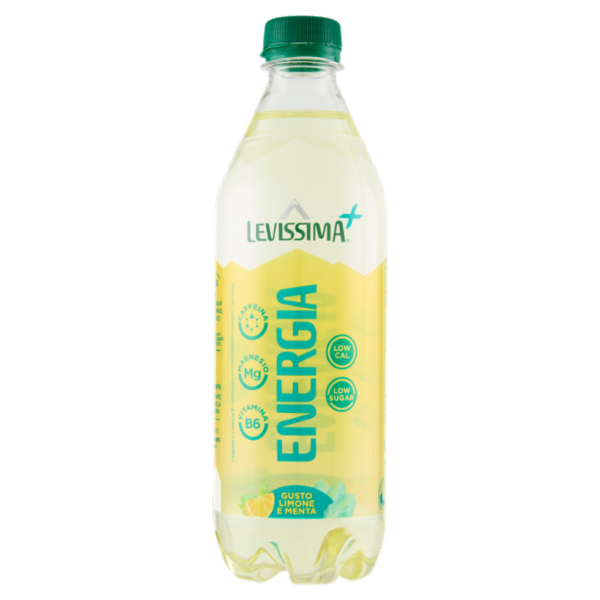 LEVISSIMA⁺ Energia, Acqua Minerale Naturale, Gusto Limone e Menta 50 cl