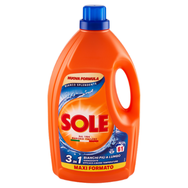 Sole Detersivo lavatrice Bianco Splendente 61 lavaggi 2,745 L
