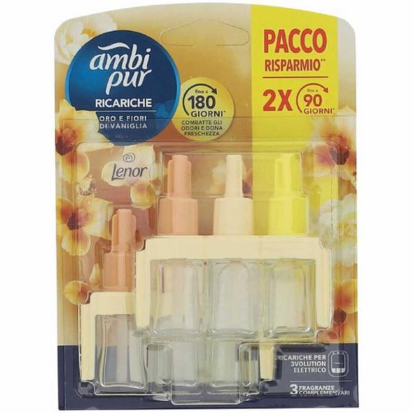 Ambipur 3Volution Lenor Oro 2 Ricariche 40ml