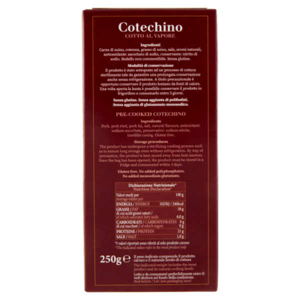 Palmieri Cotechino Cotto 250 g