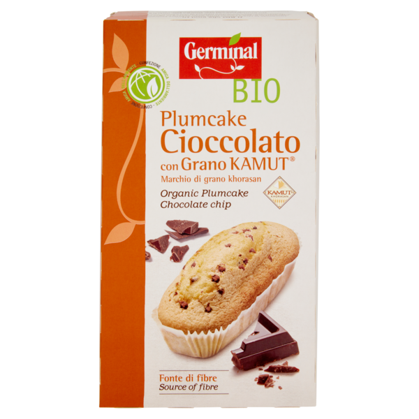 Germinal Bio Plumcake Cioccolato con Grano Kamut 4 x 45 g
