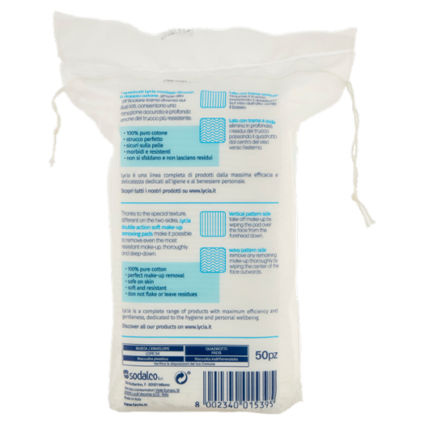 Lycia quadrotti morbido strucco viso & occhi 50 pz